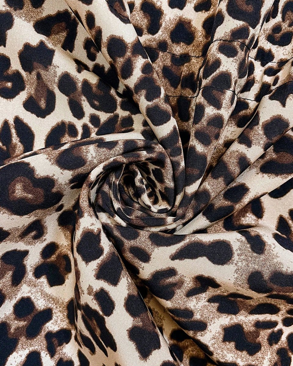 Women's Coat Reversible Hooded Leopard Print Zip-Up Jacket
