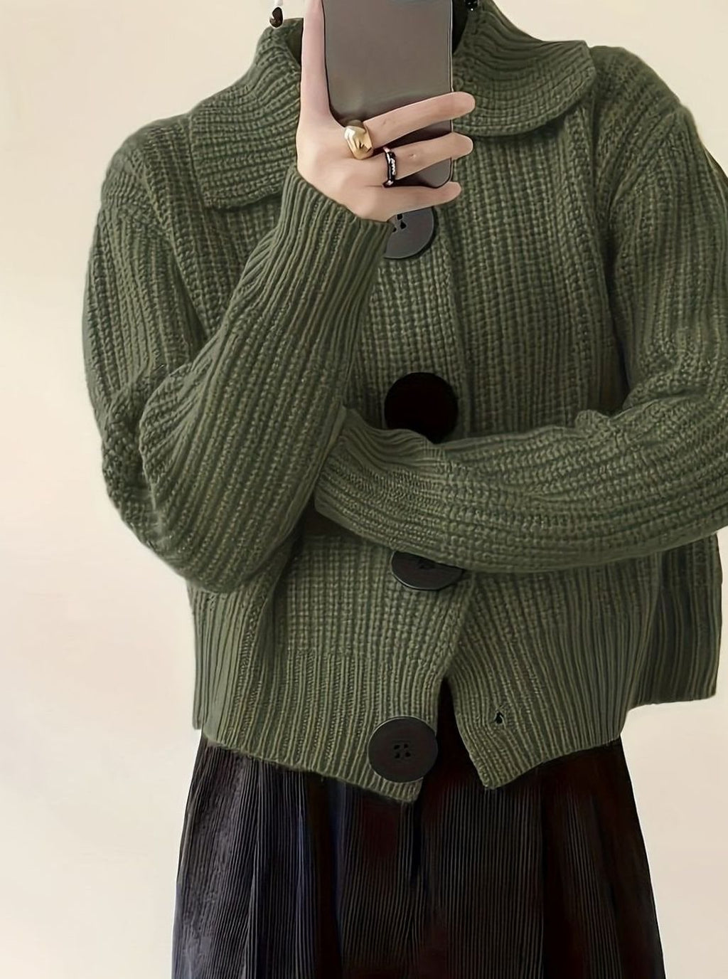 Women's Cozy Ribbed Knit Relaxed-Fit Pullover Sweater