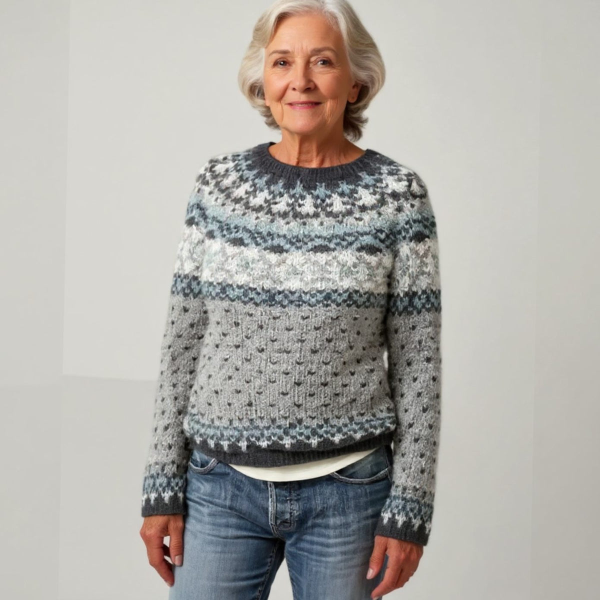 Women's Fair Isle Nordic Crewneck Christmas Sweater