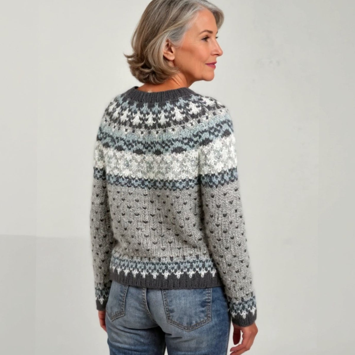 Women's Fair Isle Nordic Crewneck Christmas Sweater