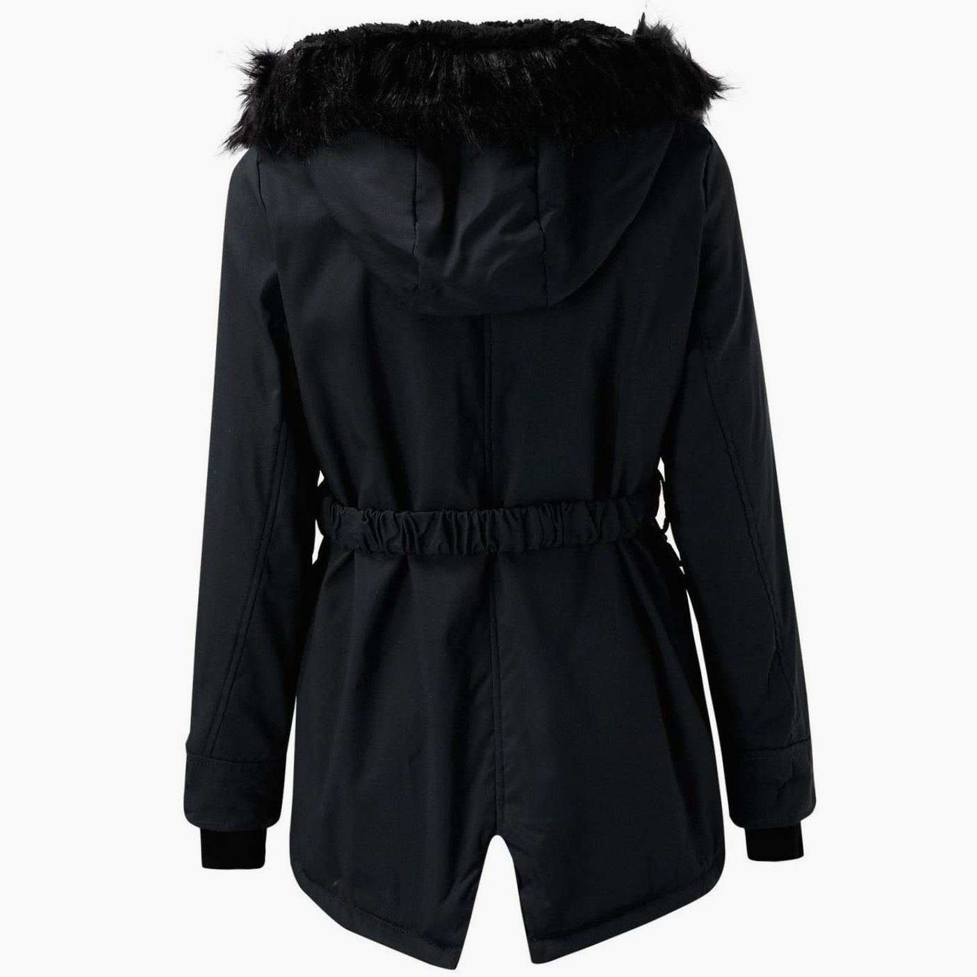 Women's Faux Fur Hooded Insulated Winter Parka Coat