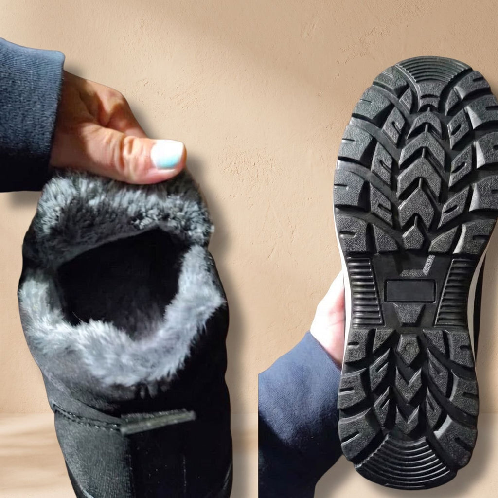 Women's Fleece-Lined Quilted Slip-On Ankle Boots