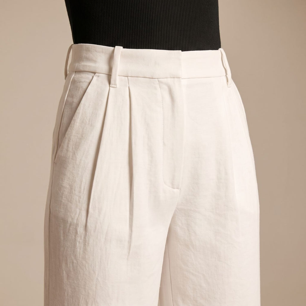 Women's High-Waist Wide-Leg Tailored Dress Pants