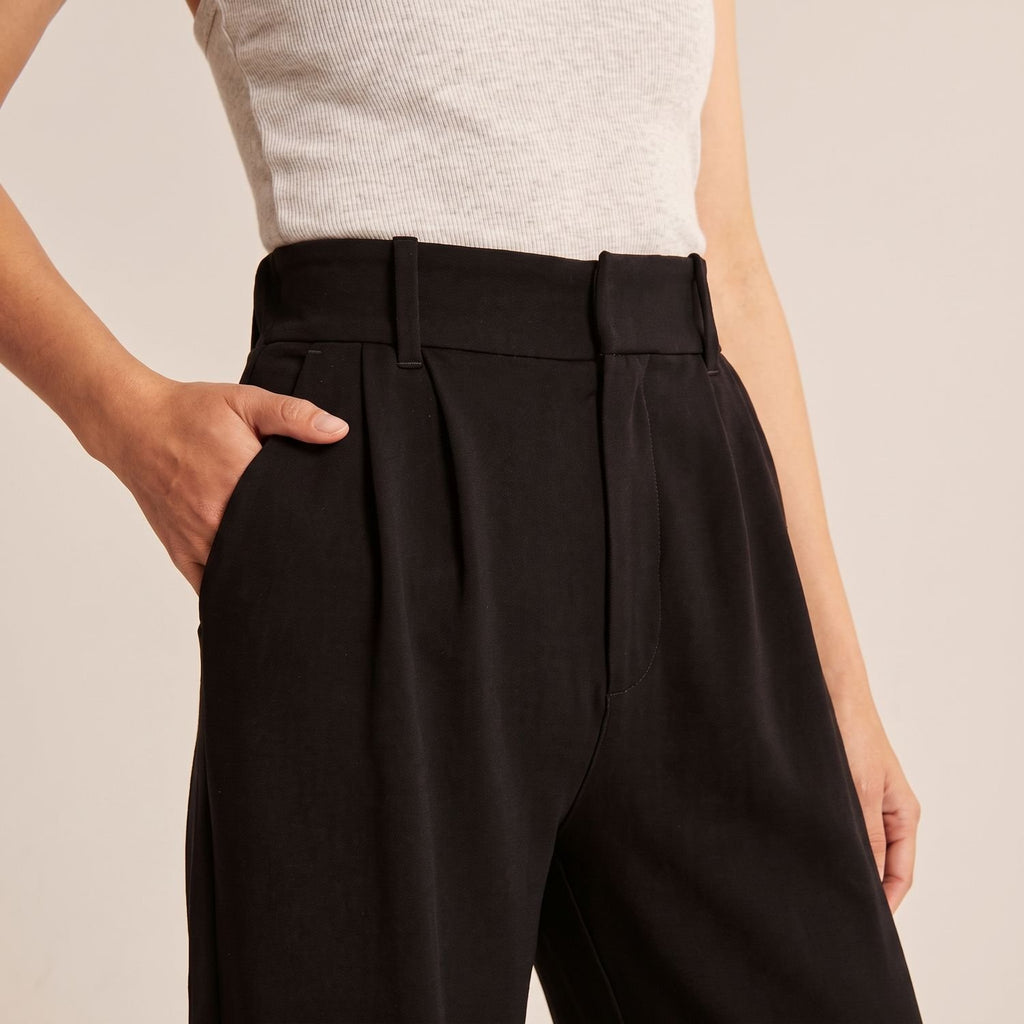 Women's High-Waist Wide-Leg Tailored Dress Pants