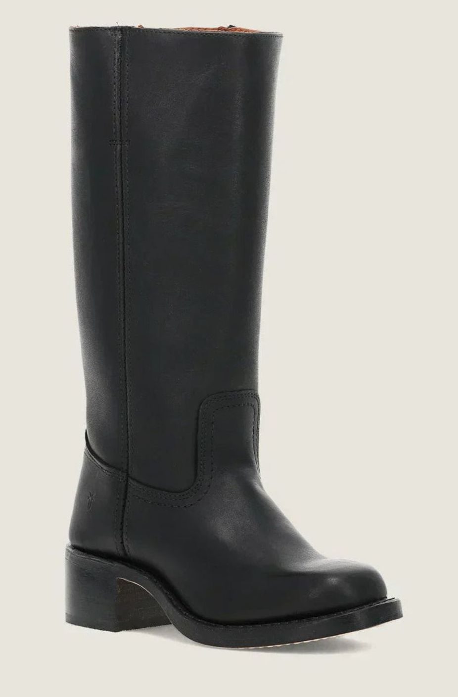 Women's Mid-Calf Slip-On Classic Western Boots Stacked Heel