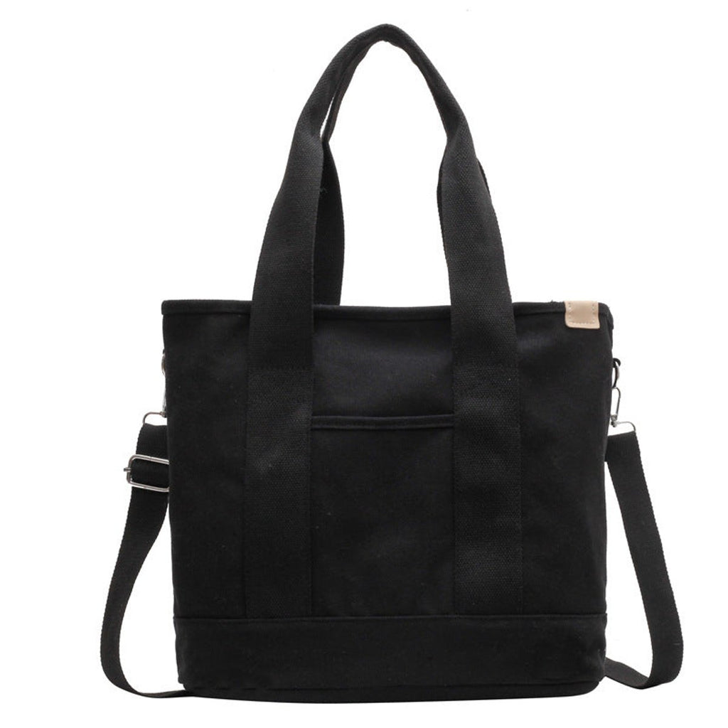 Women's Multifunctional Canvas Tote Bag Adjustable Crossbody Shoulder
