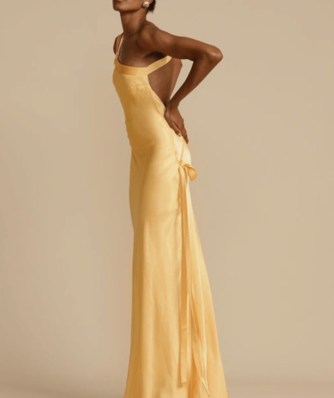 Women's One-Shoulder Satin Maxi Gown Christmas Party Dress