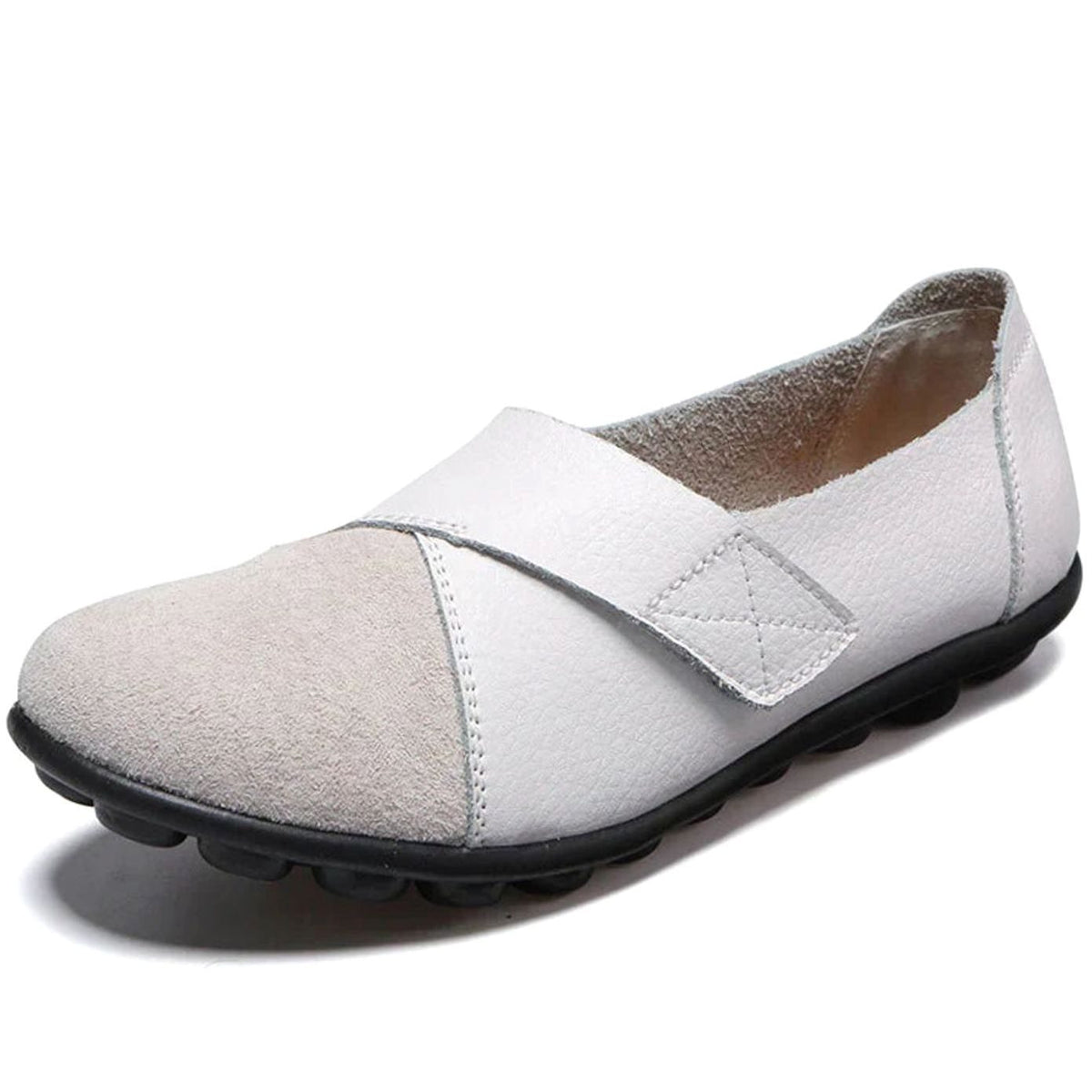 Women's Orthopedic Arch-Support Slip-On Loafers - White