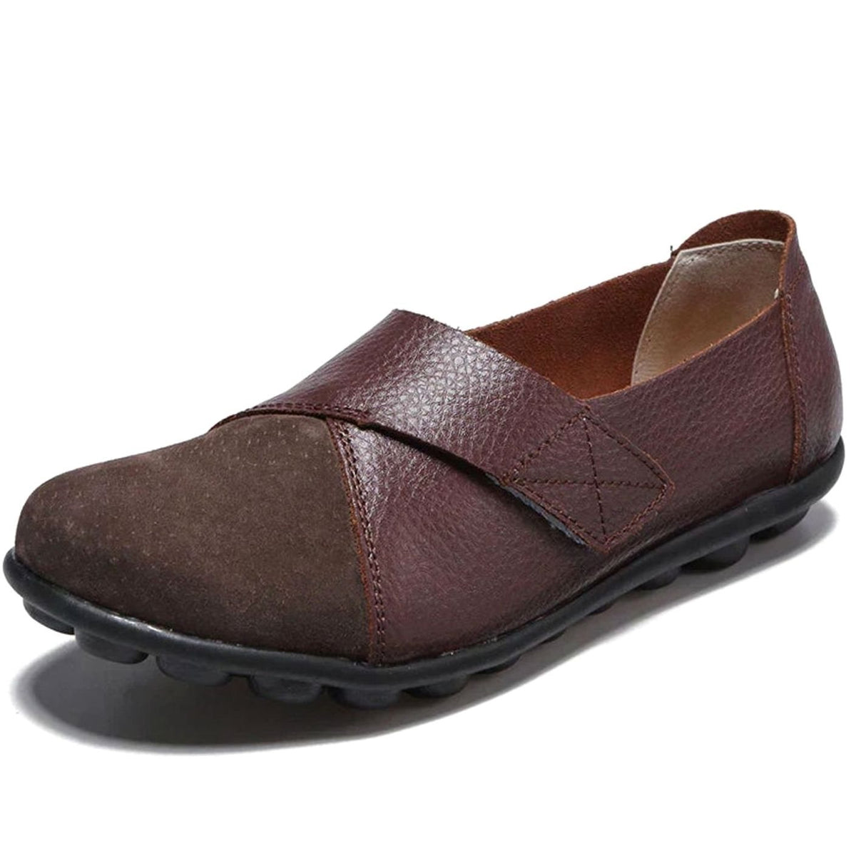 Women's Orthopedic Arch-Support Slip-On Loafers - Brown