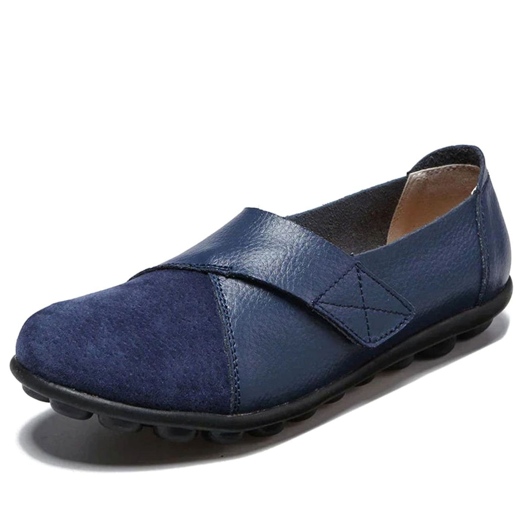 Women's Orthopedic Arch-Support Slip-On Loafers - Blue