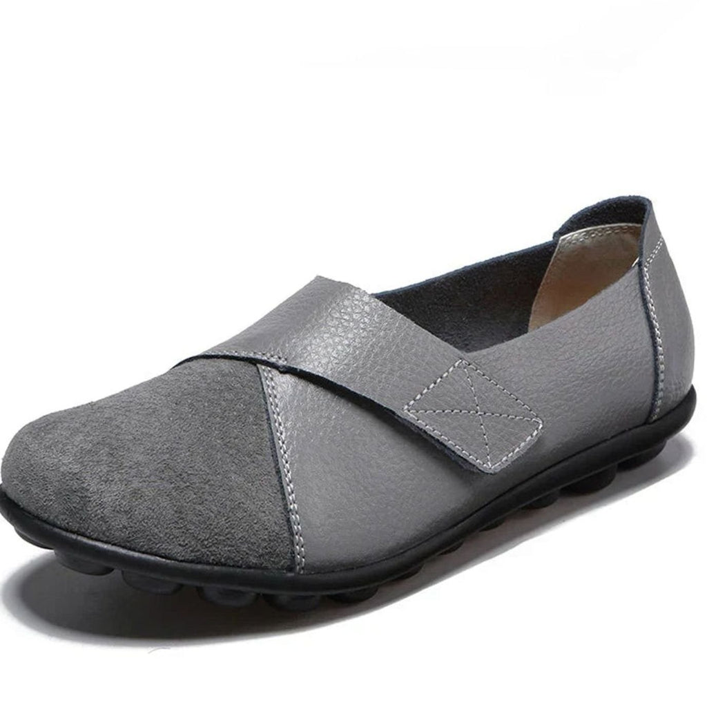 Women's Orthopedic Arch-Support Slip-On Loafers - Gray