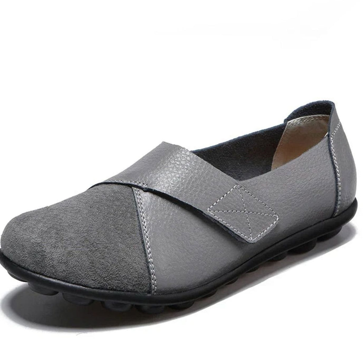 Women's Orthopedic Arch-Support Slip-On Loafers - Gray