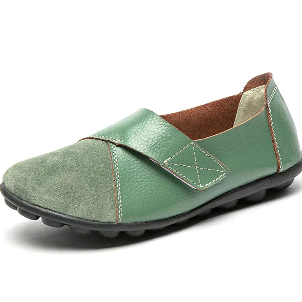 Women's Orthopedic Arch-Support Slip-On Loafers - Green