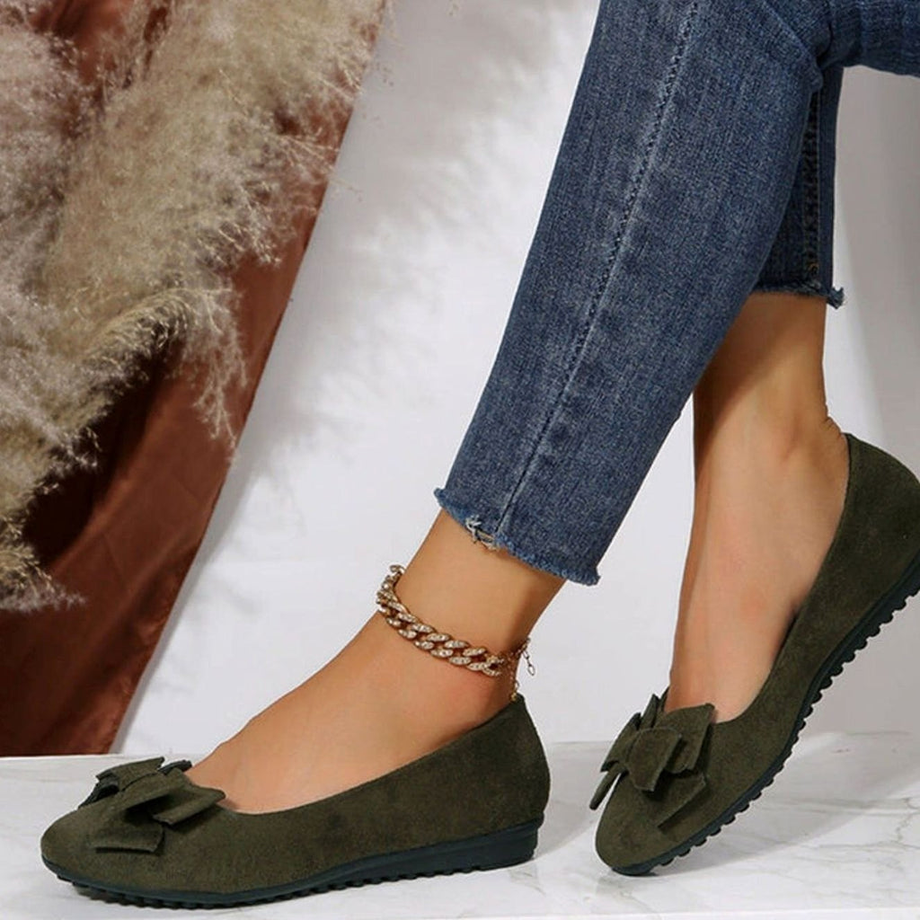 Women's Orthopedic Bow-Detail Slip-On Comfort Shoes