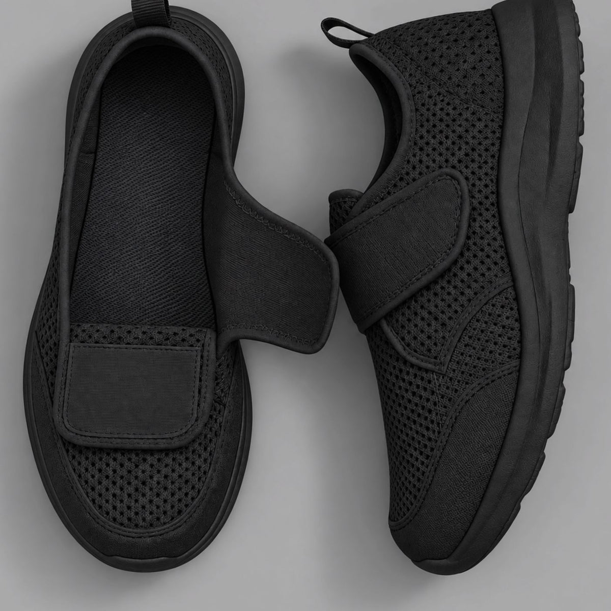 Women's Orthopedic Extra Wide Velcro Sneakers Wide Toe Box