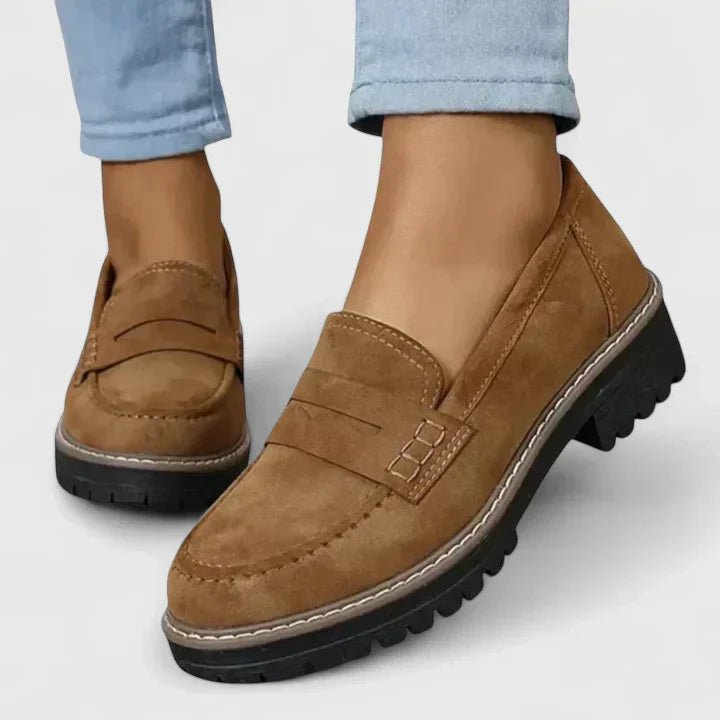 Women's Orthopedic Loafers Slip-On Comfort EVA Insole - Brown