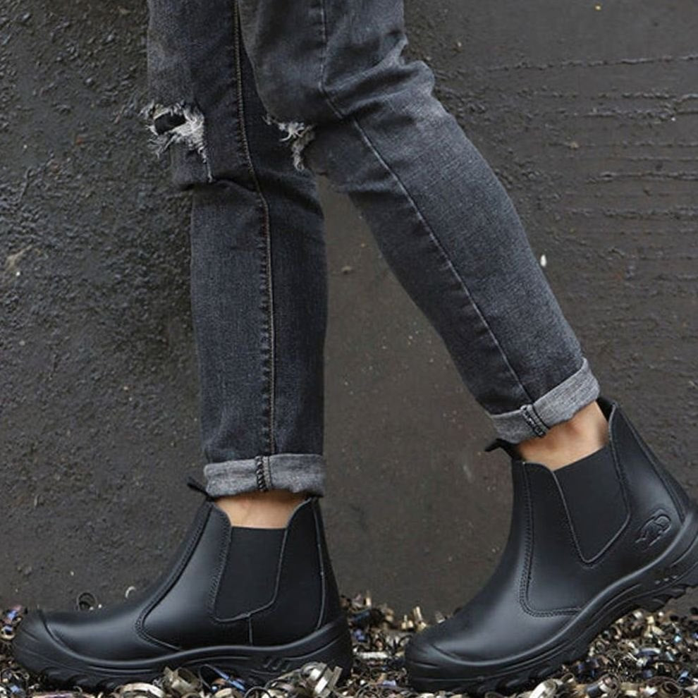 Women's Orthopedic Slip-On Chelsea Safety Work Booties