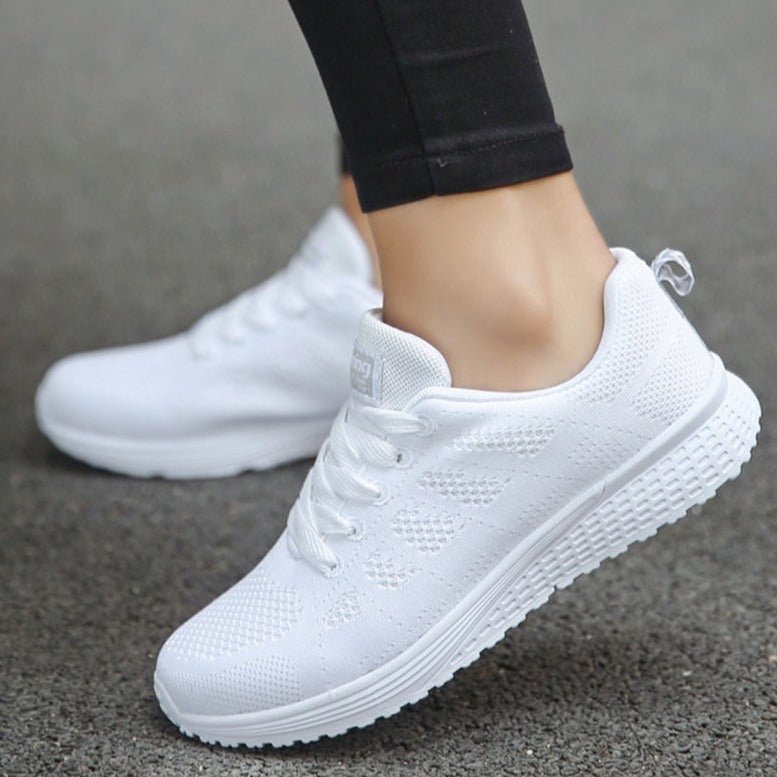 Women's Orthopedic Wide-Toe-Box Breathable Mesh Lace-Up Sneakers