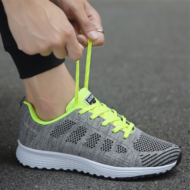 Women's Orthopedic Wide-Toe-Box Breathable Mesh Lace-Up Sneakers