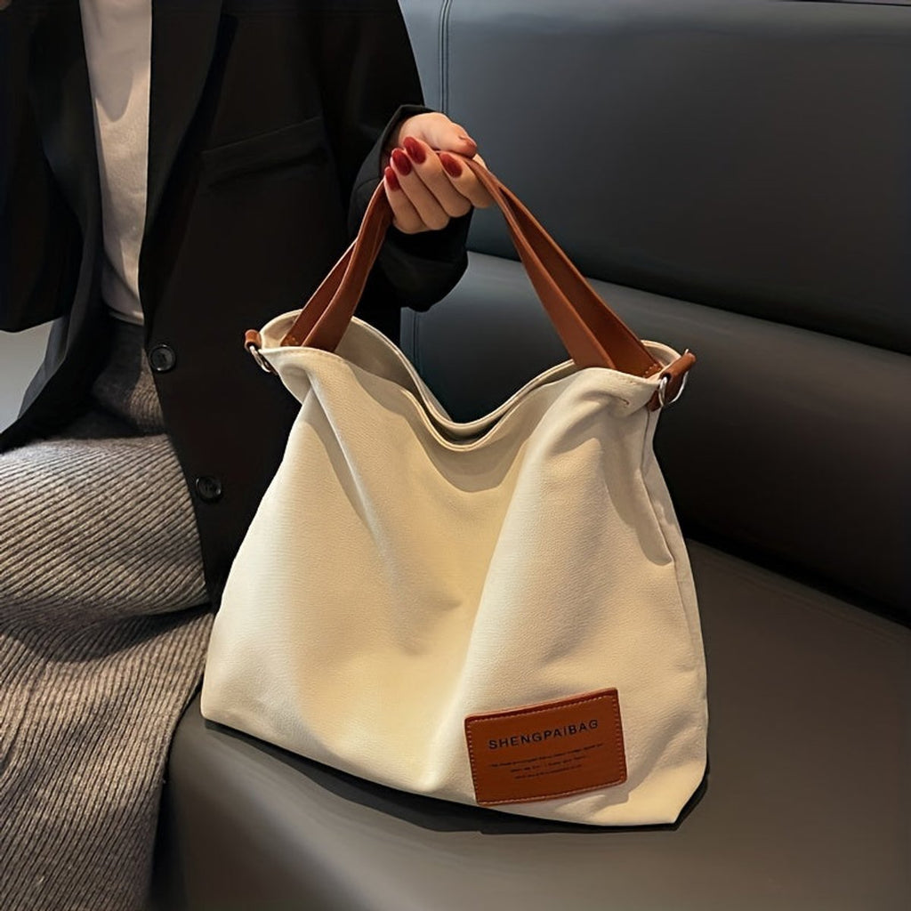 Women's Oversized Canvas Tote Bag Adjustable Shoulder Strap