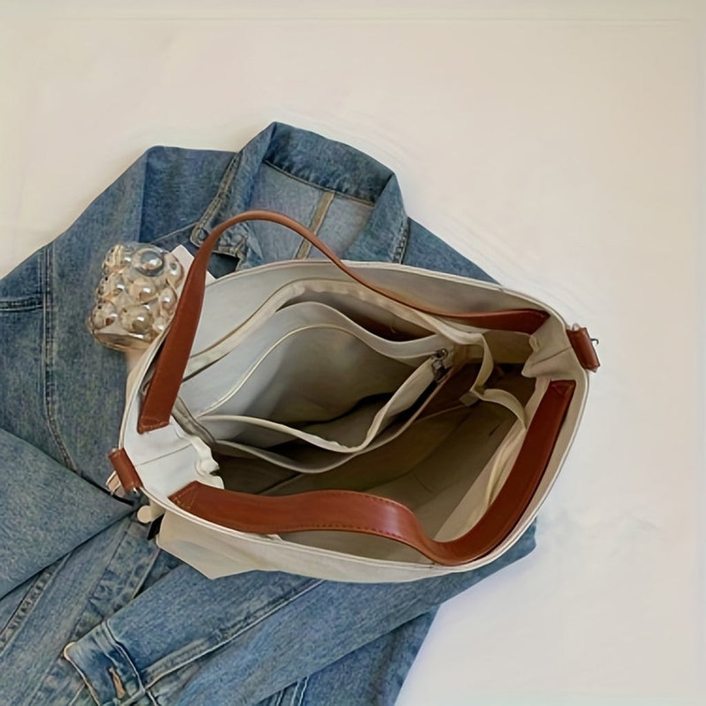 Women's Oversized Canvas Tote Bag Adjustable Shoulder Strap