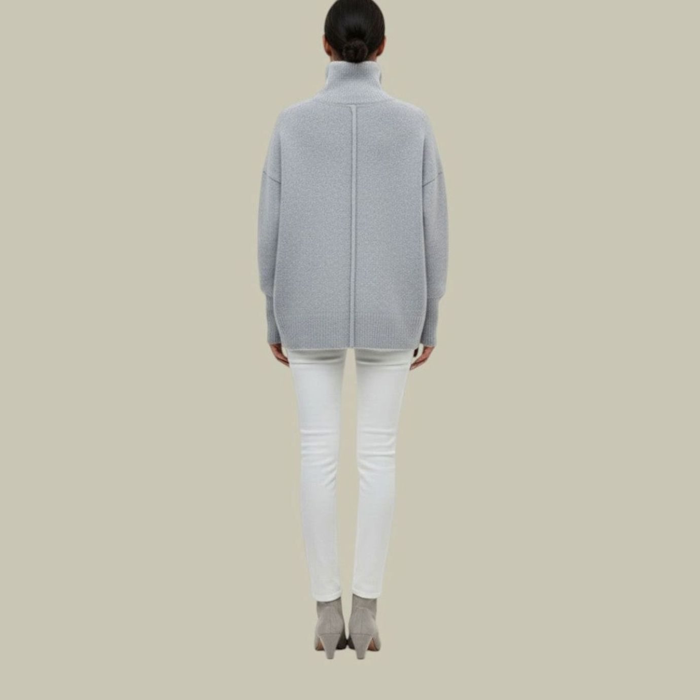 Women's Oversized Loose Fit Turtlenecks Cozy Knit Sweater