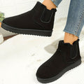 Women's Plush-Lined Slip-On Platform Winter Snow Ankle Boots