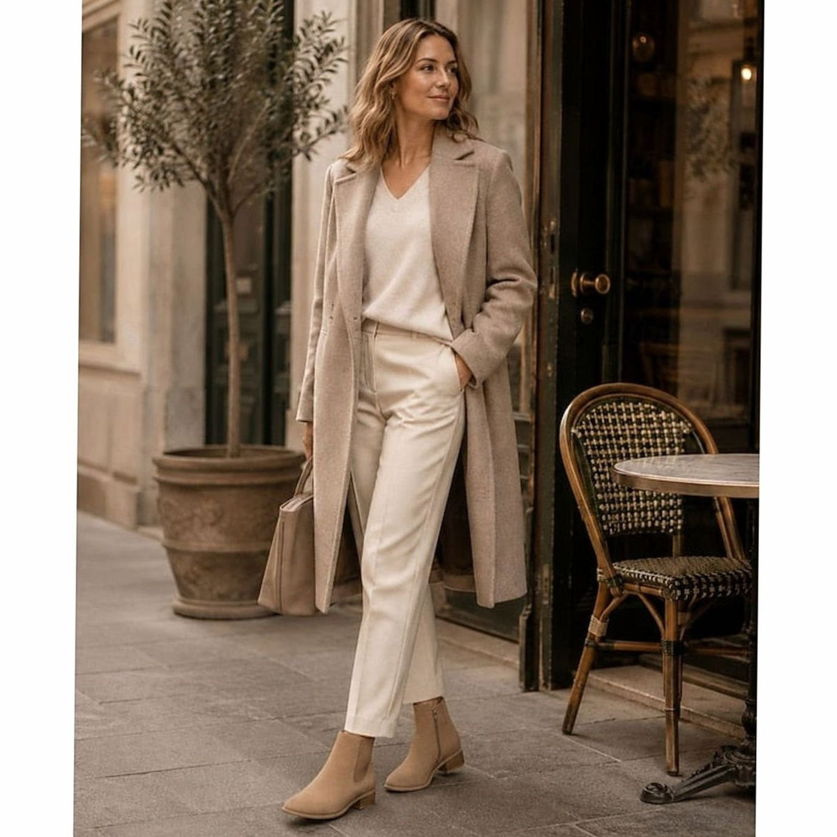 Women's Pointed-Toe Block Heel Chelsea Ankle Boots