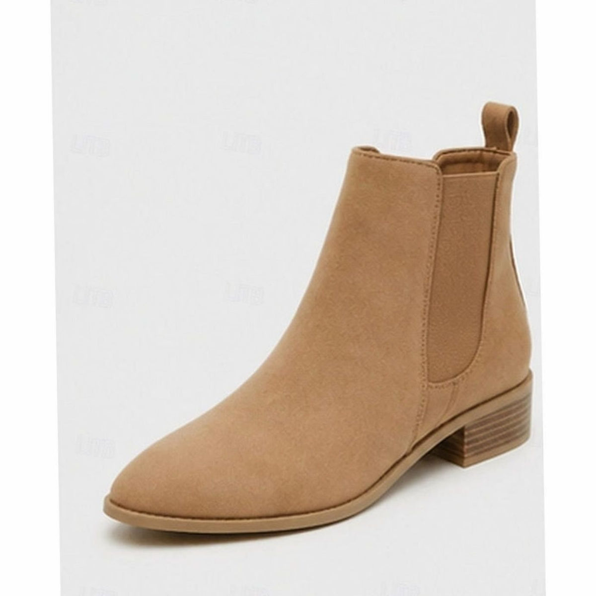 Women's Pointed-Toe Block Heel Chelsea Ankle Boots