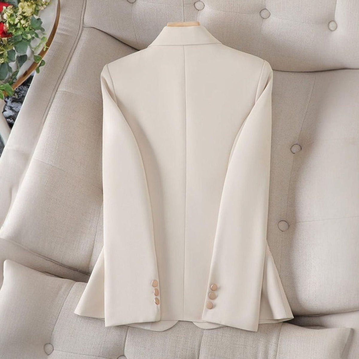 Women's Slim-Fit Lapel Single-Button Blazer