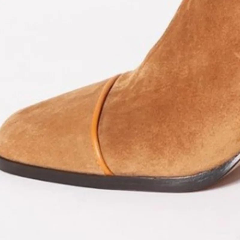 Women's Square-Toe Block-Heel Ankle Boots