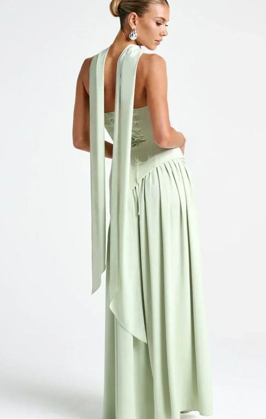 Women's Strapless Asymmetric Formal Evening Maxi Dress High Slit