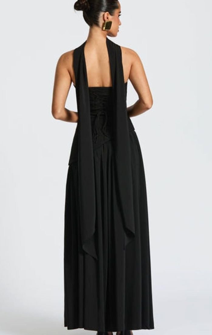 Women's Strapless Asymmetric Formal Evening Maxi Dress High Slit