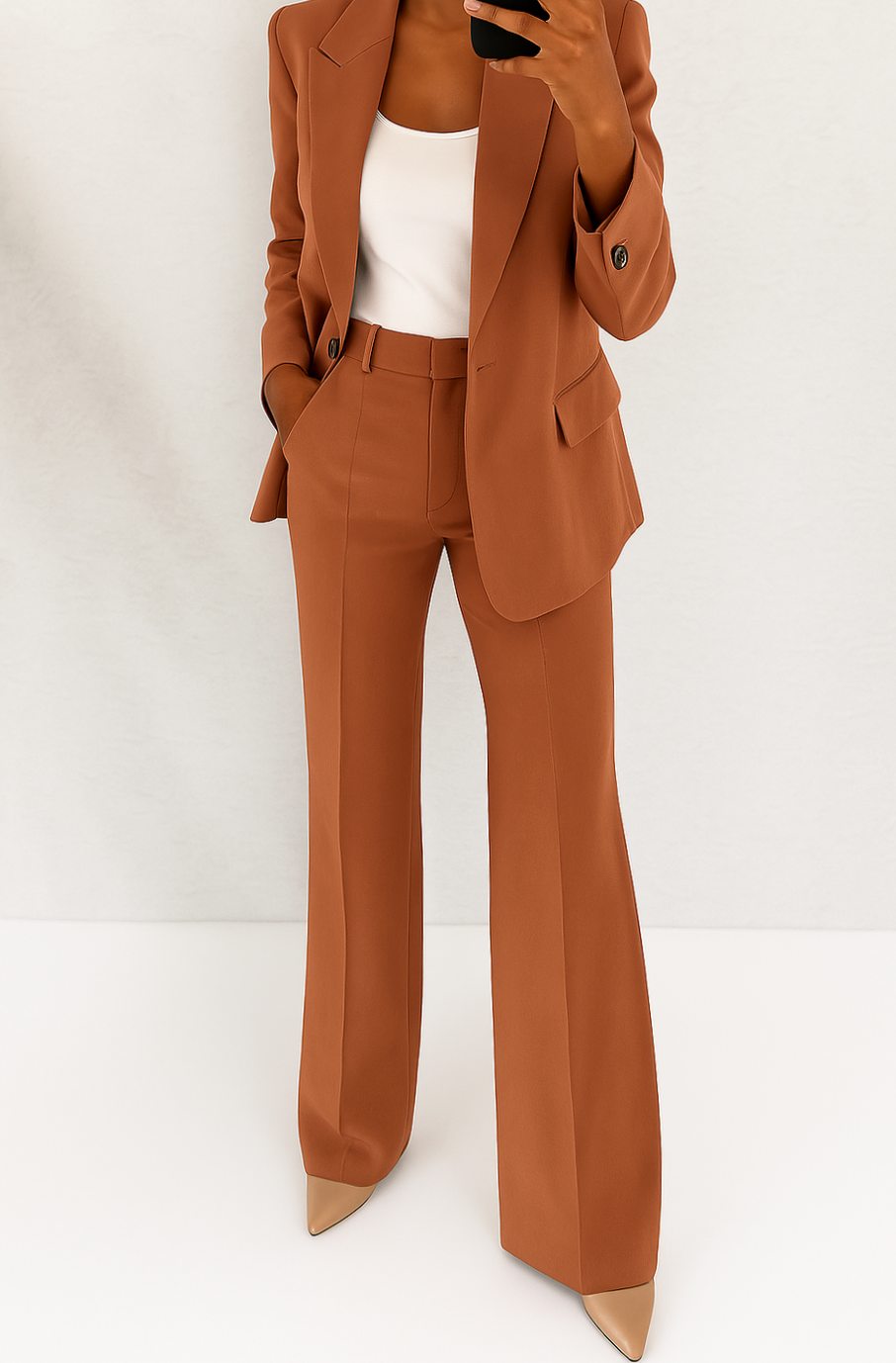 Women's Tailored Blazer Pants Suit Set Office Ready Two-Piece