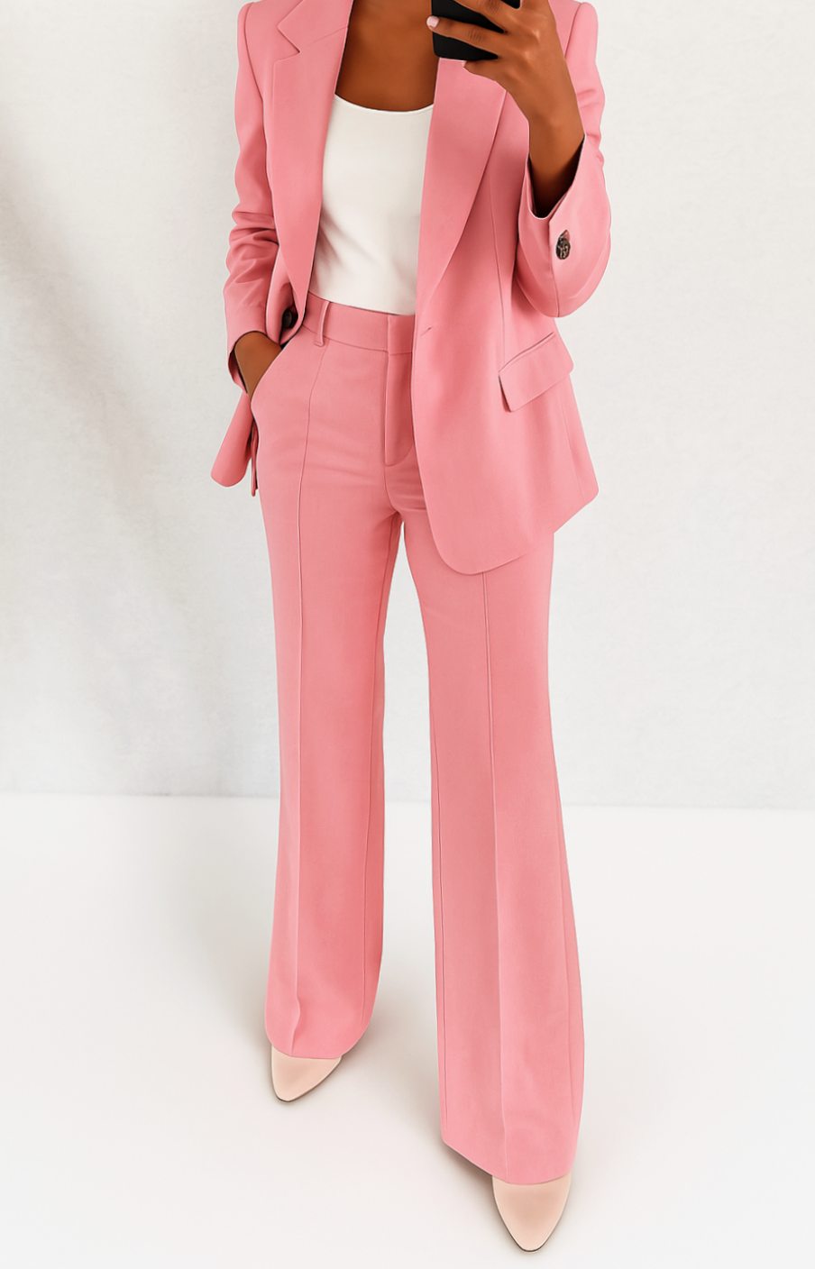 Women's Tailored Blazer Pants Suit Set Office Ready Two-Piece