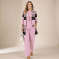Women's Three-Piece Sequin Cardigan Wide-Leg Pants Set
