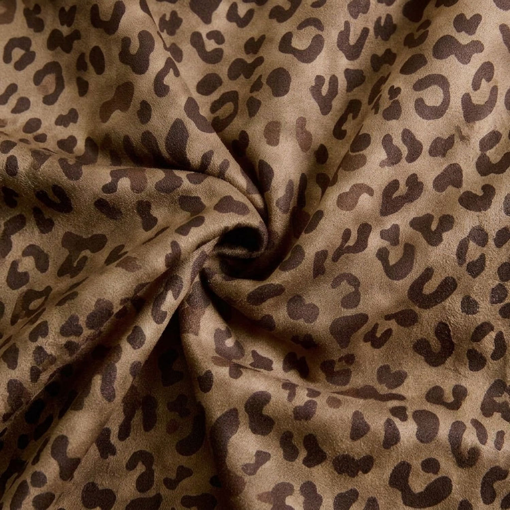 Women's Vintage Leopard Print Button-Front Coat