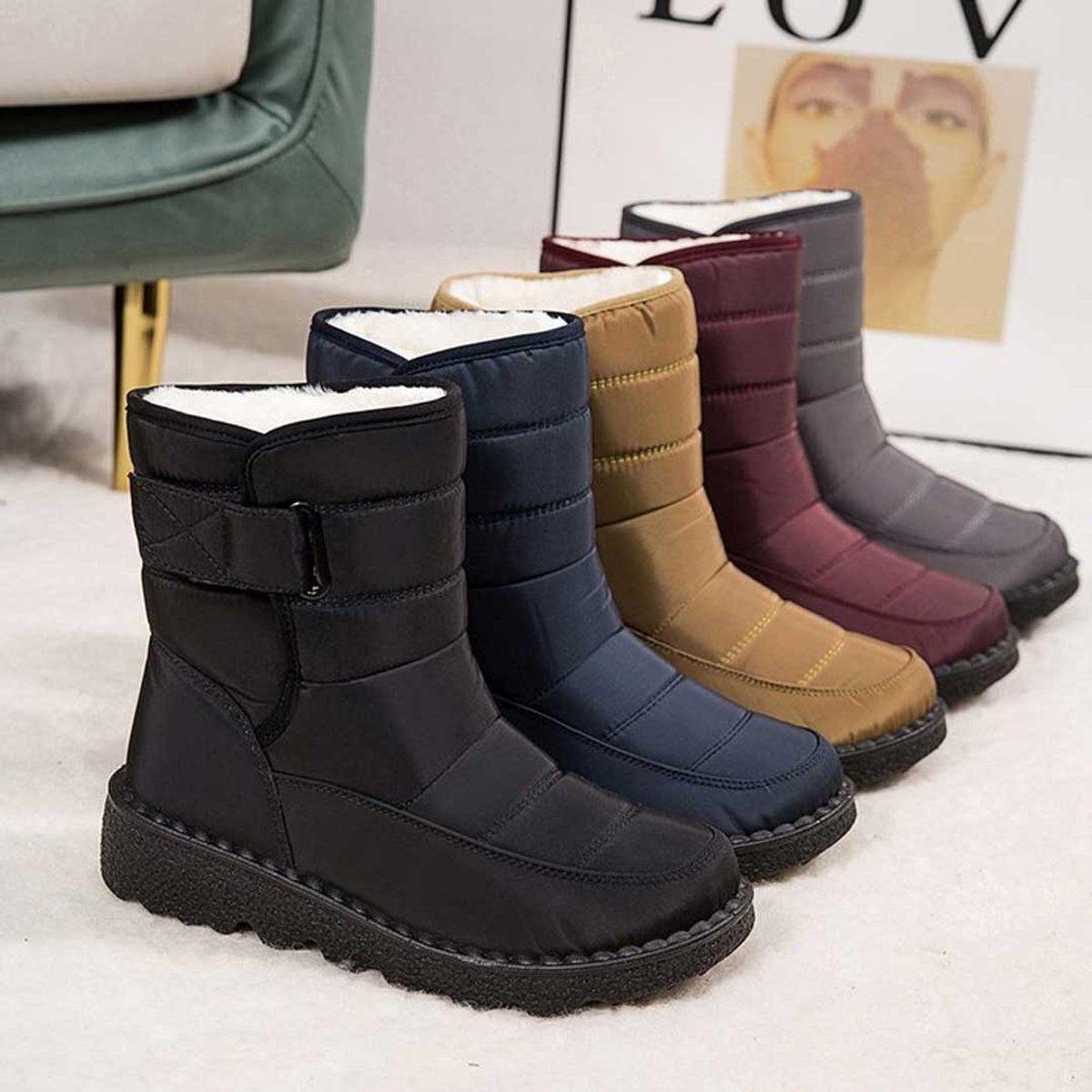 Women's Waterproof Insulated Ankle Snow Knee High Boots