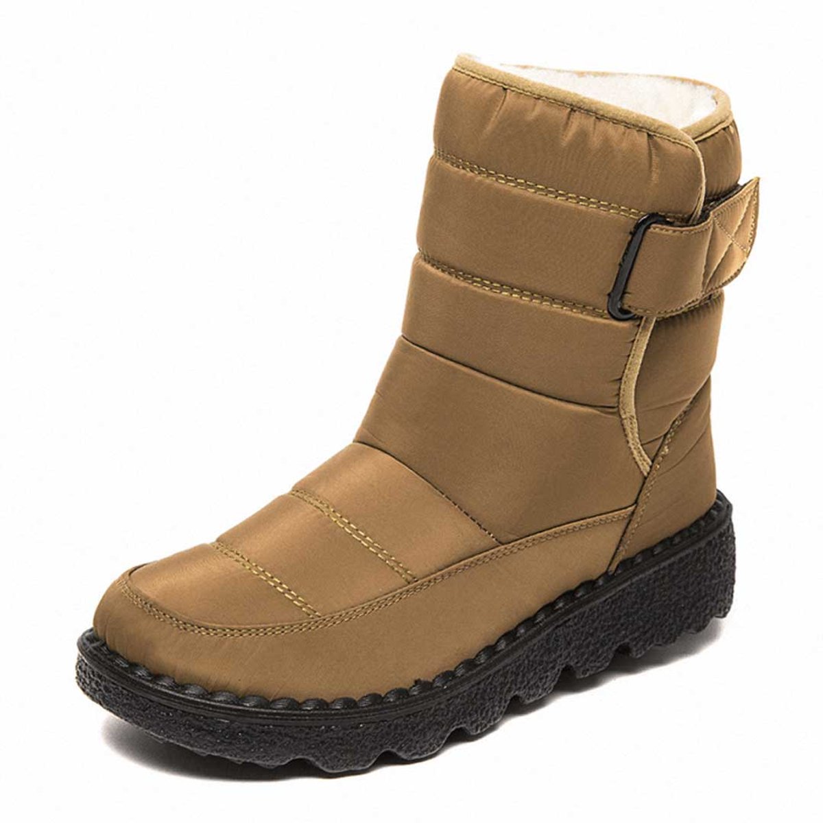 Women's Waterproof Insulated Ankle Snow Knee High Boots - Khaki